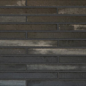 Facade cladding with AACHEN SCHWARZGRAU brick slips from the KLINKER LINE collection - Klinker Made in Germany Facade cladding with AACHEN SCHWARZGRAU brick slips from the KLINKER LINE collection