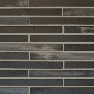 Facade cladding with AACHEN SCHWARZGRAU brick slips from the KLINKER LINE collection - Klinker Made in Germany Facade cladding with AACHEN SCHWARZGRAU brick slips from the KLINKER LINE collection