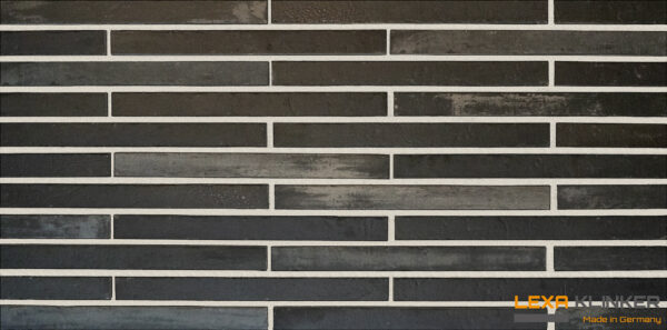 Facade cladding with AACHEN SCHWARZGRAU brick slips from the KLINKER LINE collection - Klinker Made in Germany Facade cladding with AACHEN SCHWARZGRAU brick slips from the KLINKER LINE collection