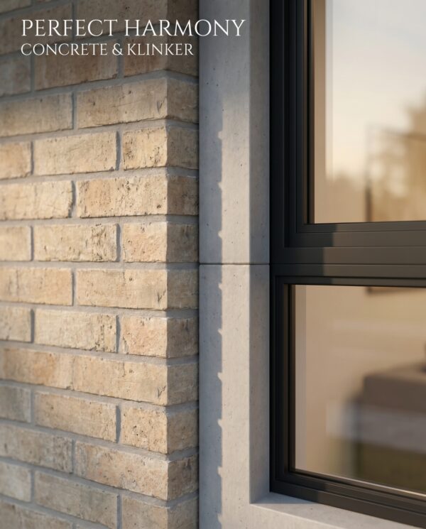Facade cladding with BARDOLINO brick slips from the KLINKER LINE collection - Klinker Made in Germany Facade cladding with BARDOLINO brick slips from the KLINKER LINE collection