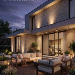 Facade cladding with BARDOLINO brick slips from the KLINKER LINE collection - Klinker Made in Germany Facade cladding with BARDOLINO brick slips from the KLINKER LINE collection