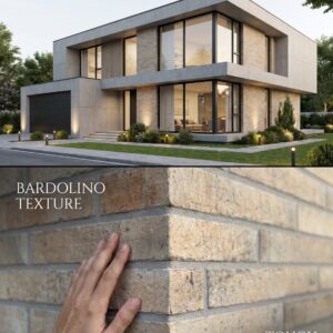 Facade cladding with BARDOLINO brick slips from the KLINKER LINE collection - Klinker Made in Germany Facade cladding with BARDOLINO brick slips from the KLINKER LINE collection