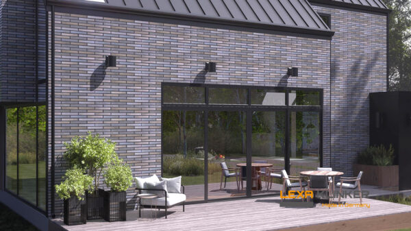 Facade cladding with BONN brick slips from the KLINKER LINE collection - Klinker Made in Germany Facade cladding with BONN brick slips from the KLINKER LINE collection