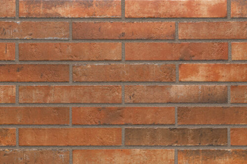 HARWARD RED brick slips - Klinker Made in Germany brick slips HARWARD RED, BOSTON: natural brick-red, brown and dark greyish shades.