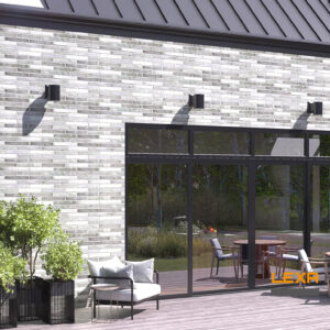 Facade cladding with DOMBURG brick slips from the KLINKER LINE collection - Klinker Made in Germany Facade cladding with DOMBURG brick slips from the KLINKER LINE collection