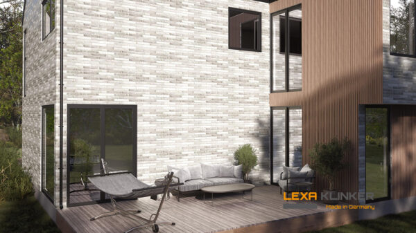 Facade cladding with DOMBURG brick slips from the KLINKER LINE collection - Klinker Made in Germany Facade cladding with DOMBURG brick slips from the KLINKER LINE collection