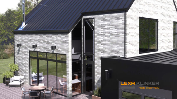Facade cladding with DOMBURG brick slips from the KLINKER LINE collection - Klinker Made in Germany Facade cladding with DOMBURG brick slips from the KLINKER LINE collection