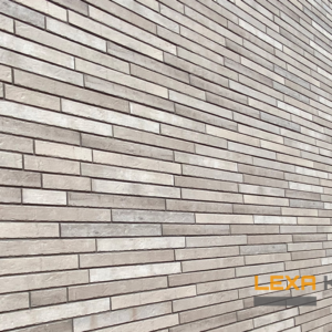 Facade cladding with KANSAS brick slips from the KLINKER LINE collection