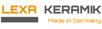 Brand logo in orange and dark gray with a horizontal wordmark on a white background