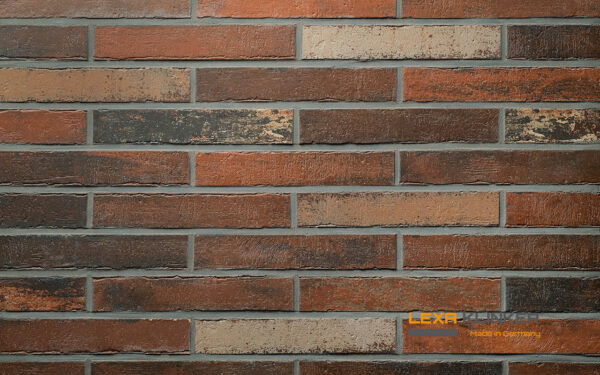 LONDON brick slips, KLINKER LINE: red-terracotta blend with firing variation - Klinker Made in Germany LONDON brick slips, KLINKER LINE: red-terracotta blend with firing variation
