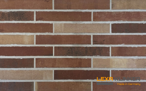 ROT MATT brick slips, KLINKER LINE: red-terracotta and sandy-brown blend - Klinker Made in Germany ROT MATT brick slips, KLINKER LINE: red-terracotta and sandy-brown blend