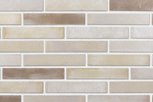 BIRKE brick slips, KOPENHAGEN: milky-beige, sandy and grey-brown shades
