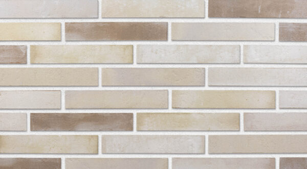 BIRKE brick slips, KOPENHAGEN: milky-beige, sandy and grey-brown shades - Klinker Made in Germany BIRKE brick slips, KOPENHAGEN: milky-beige, sandy and grey-brown shades