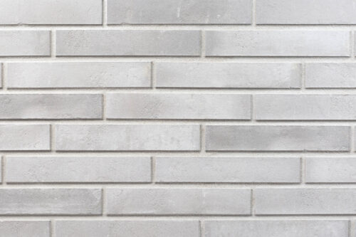 EIS brick slips, KOPENHAGEN: cool milky-white and light grey palette - Klinker Made in Germany EIS brick slips, KOPENHAGEN: cool milky-white and light grey palette