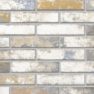 GOLD MIX brick slips, RIGA: cream, ochre, blue-grey and terracotta areas