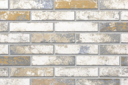 GOLD MIX brick slips, RIGA: cream, ochre, blue-grey and terracotta areas
