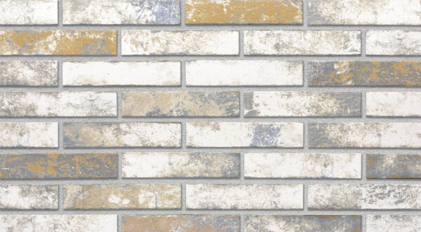 GOLD MIX brick slips, RIGA: cream, ochre, blue-grey and terracotta areas