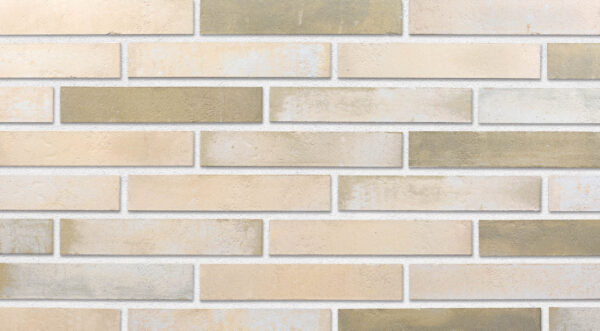 HYYGE brick slips, KOPENHAGEN: cream, sandy and beige elements with small olive-grey areas