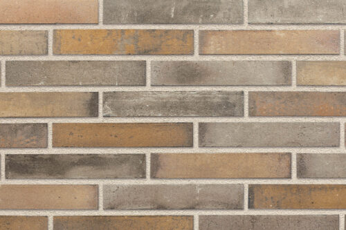 MUSKAT brick slips, KOPENHAGEN: grey-brown, sandy and dark graphite palette