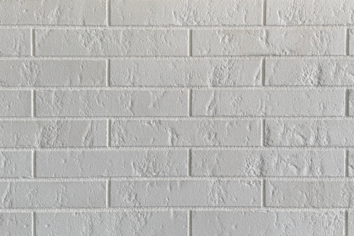 WEISS N brick slips, KLINKER LINE: milky-white with a barely visible warm undertone