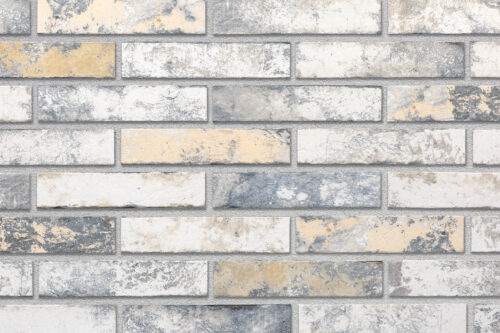 WEIZEN brick slips, RIGA: beige, ochre, milky-white and bluish-grey tones