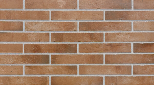 ZIEGELROT brick slips, YORK: bright brick-red and warm terracotta shades