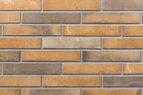 ZIMT brick slips, KOPENHAGEN: cinnamon, ochre, terracotta and grey-brown shades