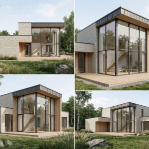 Facade cladding with KANSAS brick slips from the KLINKER LINE collection