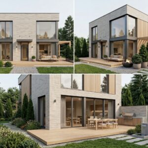 Facade cladding with KANSAS brick slips from the KLINKER LINE collection
