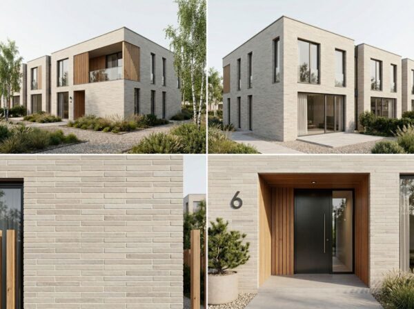 Facade cladding with KANSAS brick slips from the KLINKER LINE collection
