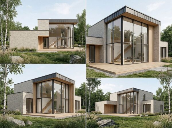 Facade cladding with KANSAS brick slips from the KLINKER LINE collection
