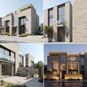 Facade cladding with KANSAS brick slips from the KLINKER LINE collection