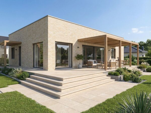 CASHMERE brick slips - Klinker Made in Germany brick slips CASHMERE, BOSTON: cream, light beige and soft sandy shades.