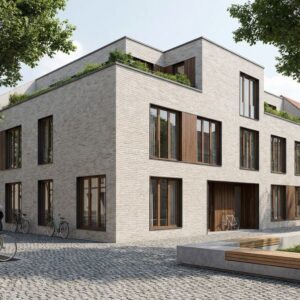 SMOKE brick slips - Klinker Made in Germany brick slips SMOKE, BOSTON: muted light grey and smoky white-grey tones.