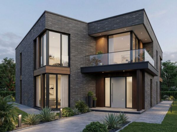 Facade cladding with BREDA brick slips from the KLINKER LINE collection - Klinker Made in Germany Facade cladding with BREDA brick slips from the KLINKER LINE collection
