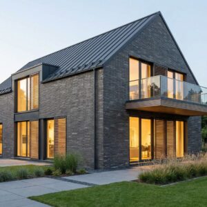 Facade cladding with BREDA brick slips from the KLINKER LINE collection - Klinker Made in Germany Facade cladding with BREDA brick slips from the KLINKER LINE collection