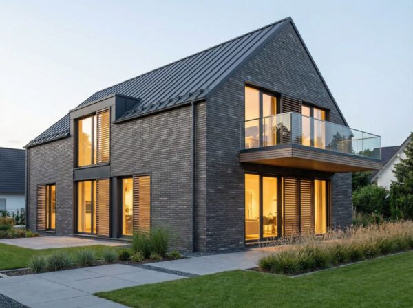 Facade cladding with BREDA brick slips from the KLINKER LINE collection - Klinker Made in Germany Facade cladding with BREDA brick slips from the KLINKER LINE collection