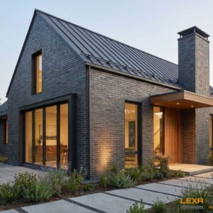 Facade cladding with BRUGGE brick slips from the KLINKER LINE collection - Klinker Made in Germany Facade cladding with BRUGGE brick slips from the KLINKER LINE collection